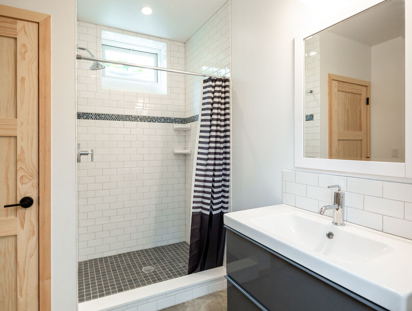  Lower level bathroom with natural light 