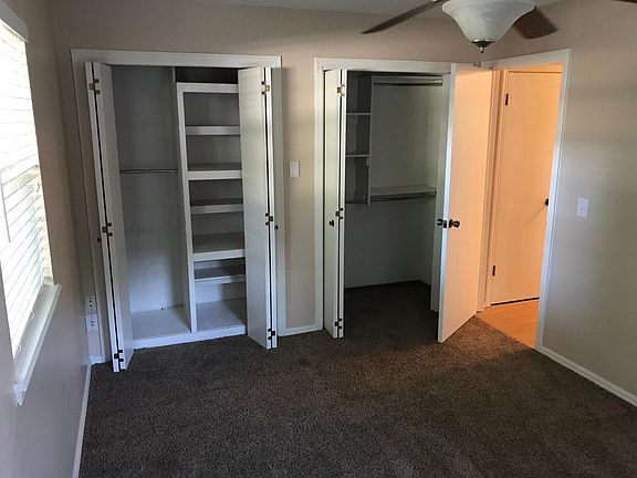 Master bedroom closets