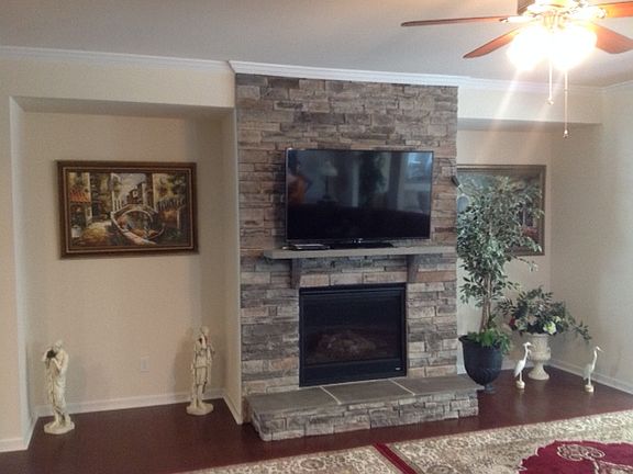 Stone Fireplace