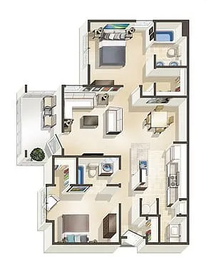 Floor plan 2C-R8 Income Qualified
