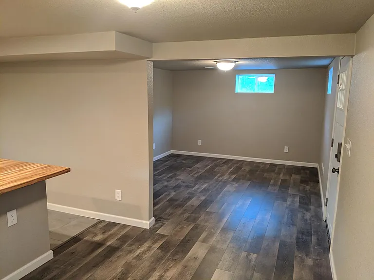 View from dining area to living room