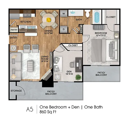 Floor plan The 860