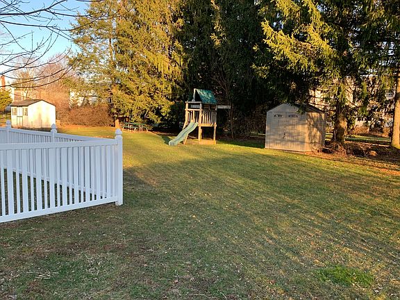 Swing set and shed stay