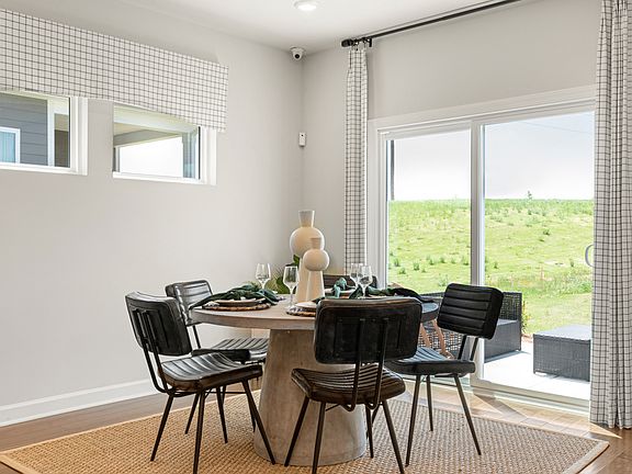 Spend time with family and friends in the dining area. Photography from Simpson Farms in Charlotte.