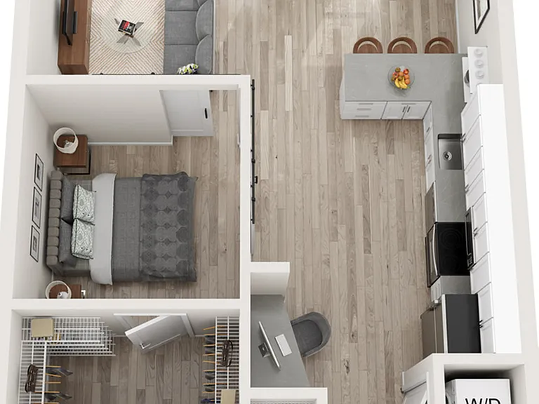 Plan A12 | 1 bedroom, 1 bathroom Plan A12 | 1 bedroom, 1 bathroom