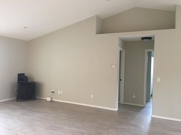 Open concept with propane firpelace