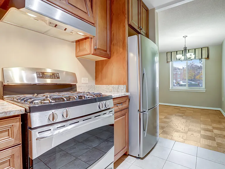 stainless steel full-sized fridge