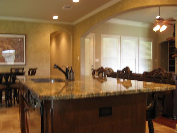 large veined granite island