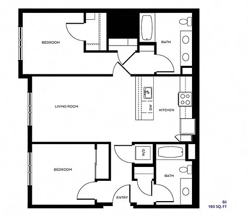 Floor plan B6