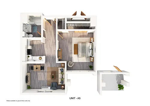 Floor plan Maple (Accessible Unit)
