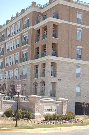 Look toward the top floor