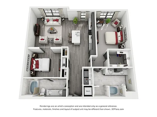 Floor plan Rutherford