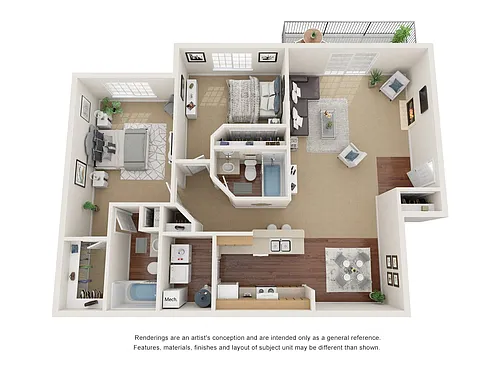 Floor plan 2Bed 2Bath