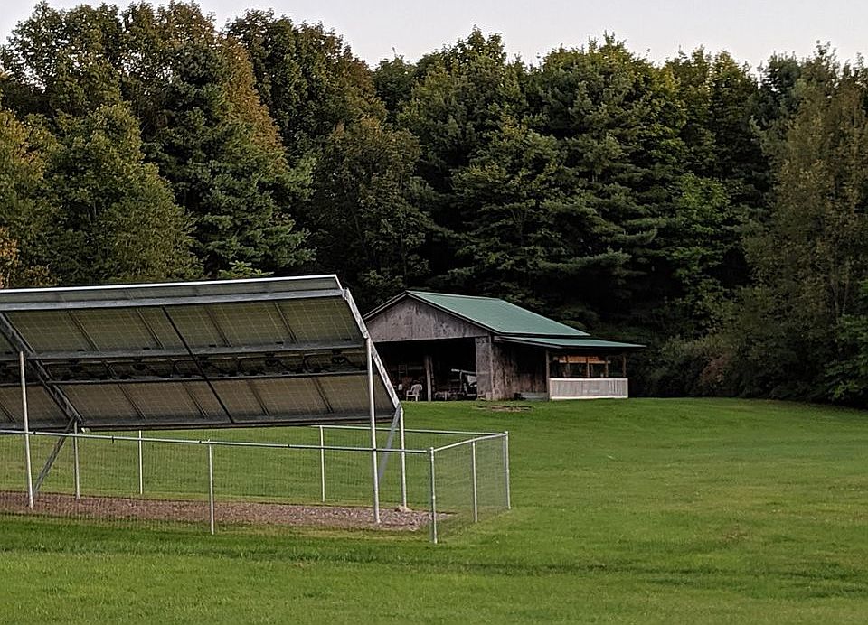 outbuilding and solar array