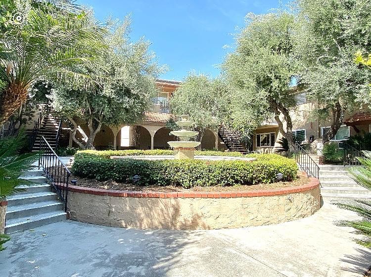 Courtyard with running fountain.