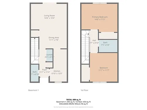 Floor plan Townhome 1