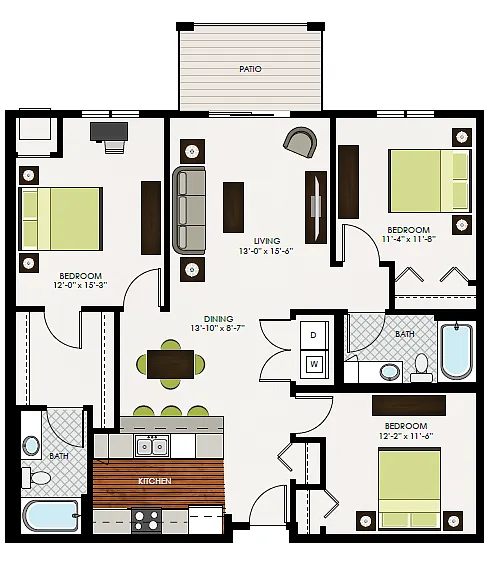 Floor plan The Shamrock