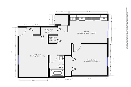 Floor plan Royal Court 1 Bedroom Lower w/ Garage 2 Car