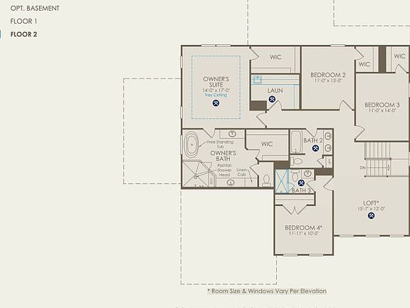 Rexford Floor Plan, Quick Move-In Home, Floor 2