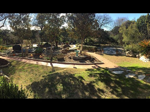Park like setting in backyard