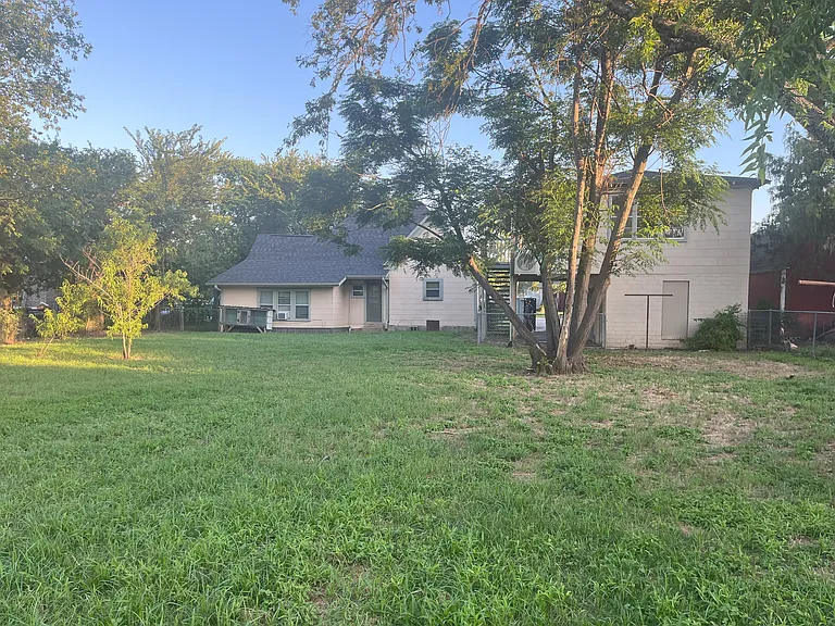 Backyard with shared main dwelling