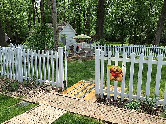 Fenced area for pets