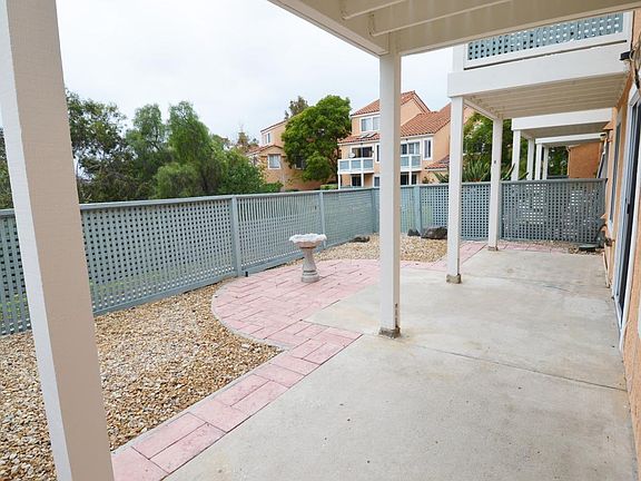 fenced patio