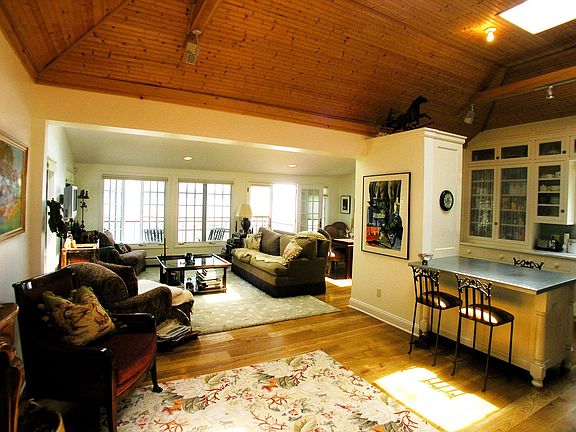 View into living from entry