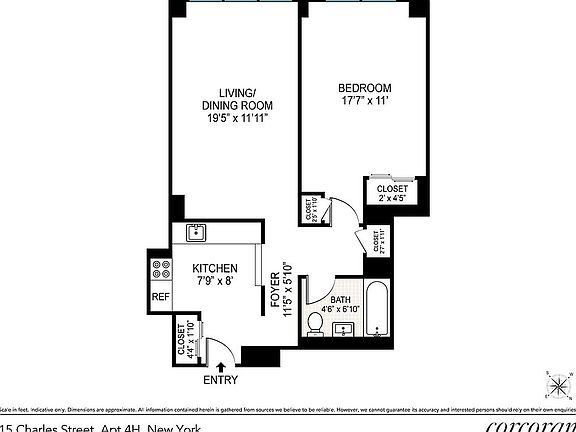 5th image of 15 Charles St APT 4H