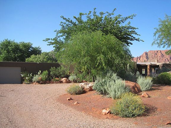 Driveway looking at house