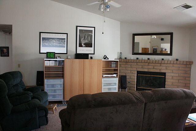 Fireplace in Family Room