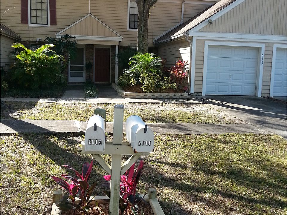 Front view of townhouse
