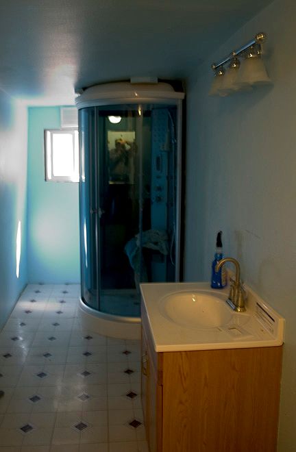 bathroom with jacuzzi shower