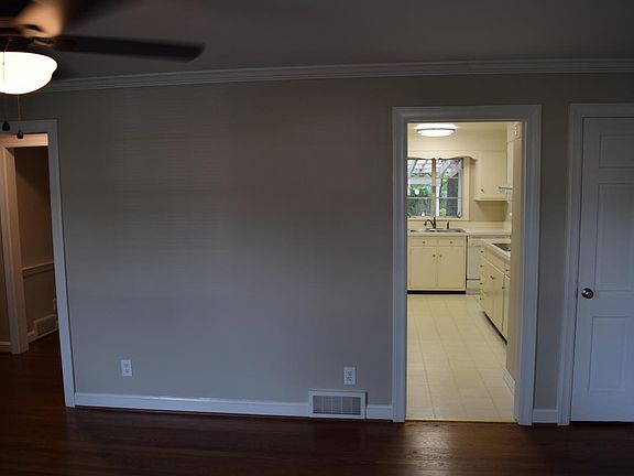Living room looking into kitchen