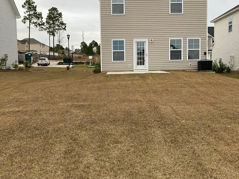 Large backyard
