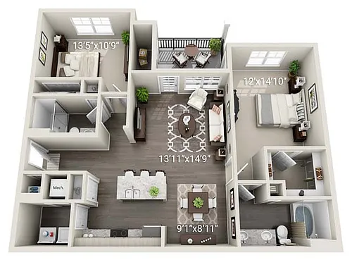 Floor plan B1
