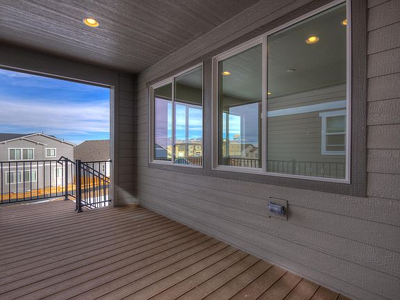 Covered Deck Backing to Open Space