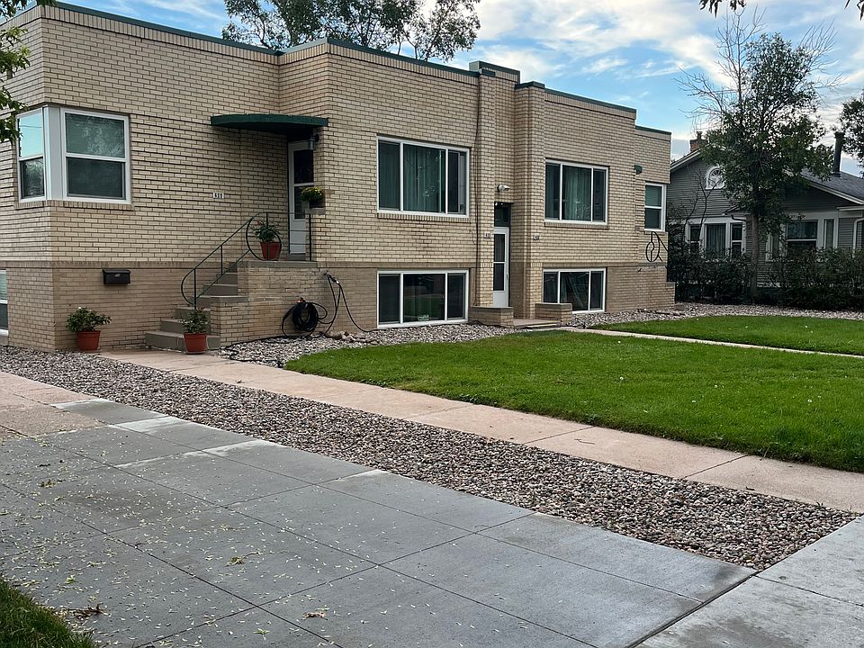 Front of Building. This apartment is upper left unit