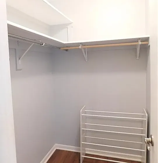 Very spacious closet for all your clothes....