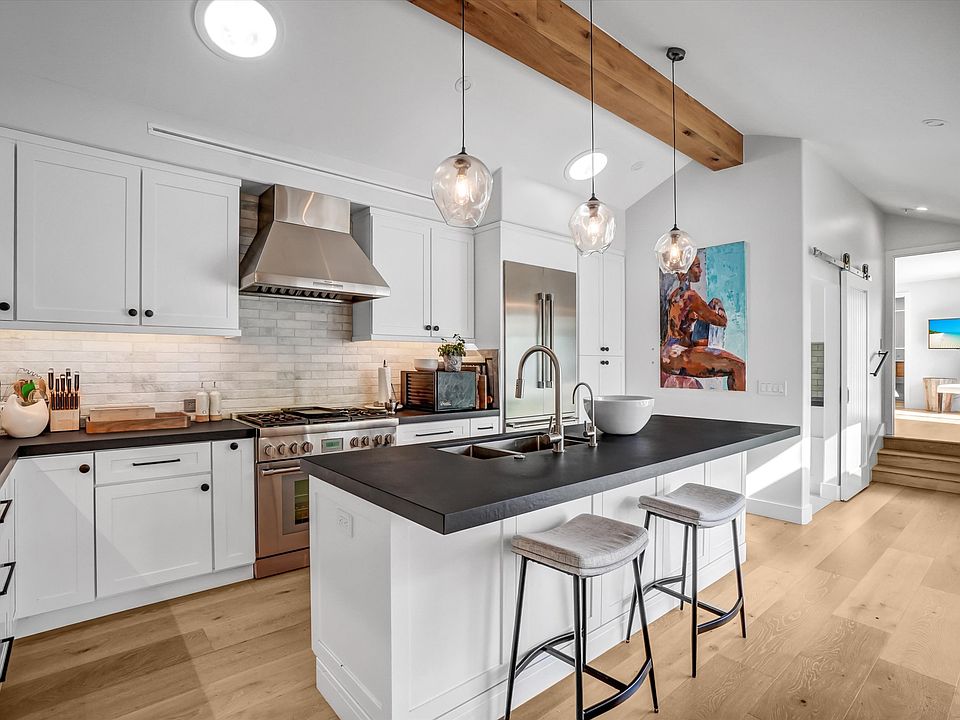 Top of the line appliances in open kitchen