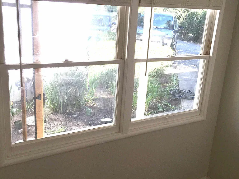 Windows in kitchen, dining area