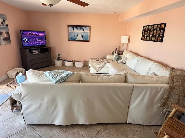 Living room with furniture