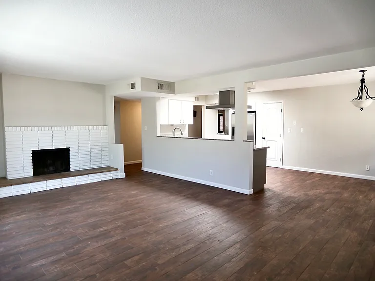 living room, kitchen, dinning