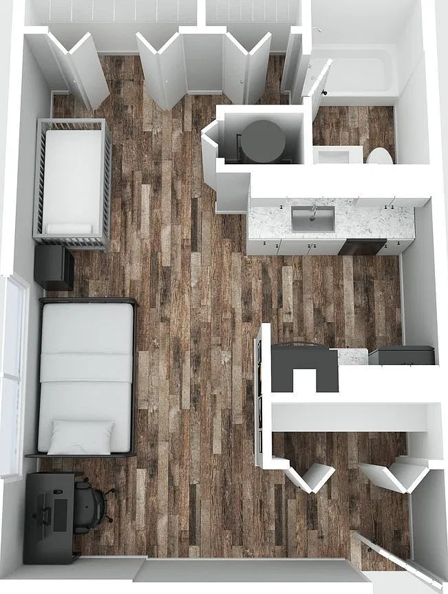 Studio, 1.0 bath, 450 sqft, $725 — Photo 1