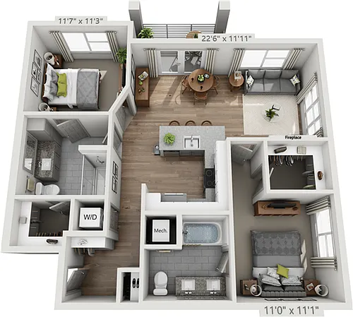 Floor plan B1