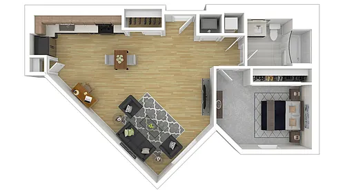 Floor plan 1E 1E4