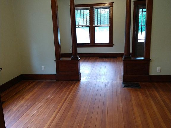 Dining room and living room.