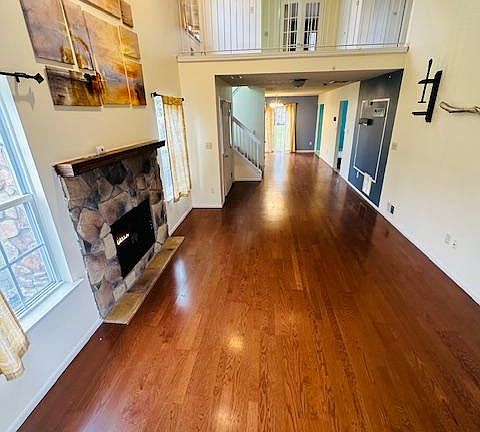 View of Living Room into Dining Room