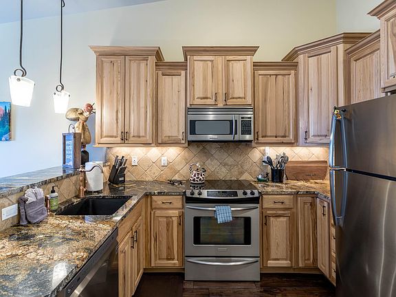 View of the kitchen.