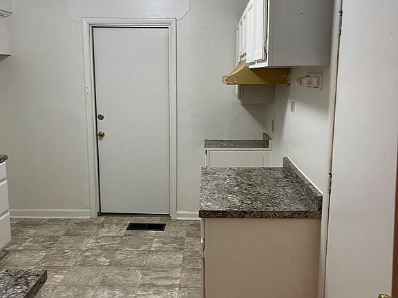 Kitchen looking at back door